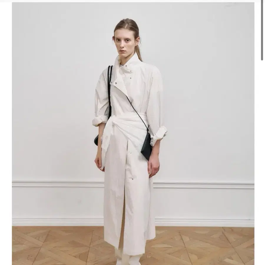 에이치에이트 lombre trench coat s 바닐라 새상품