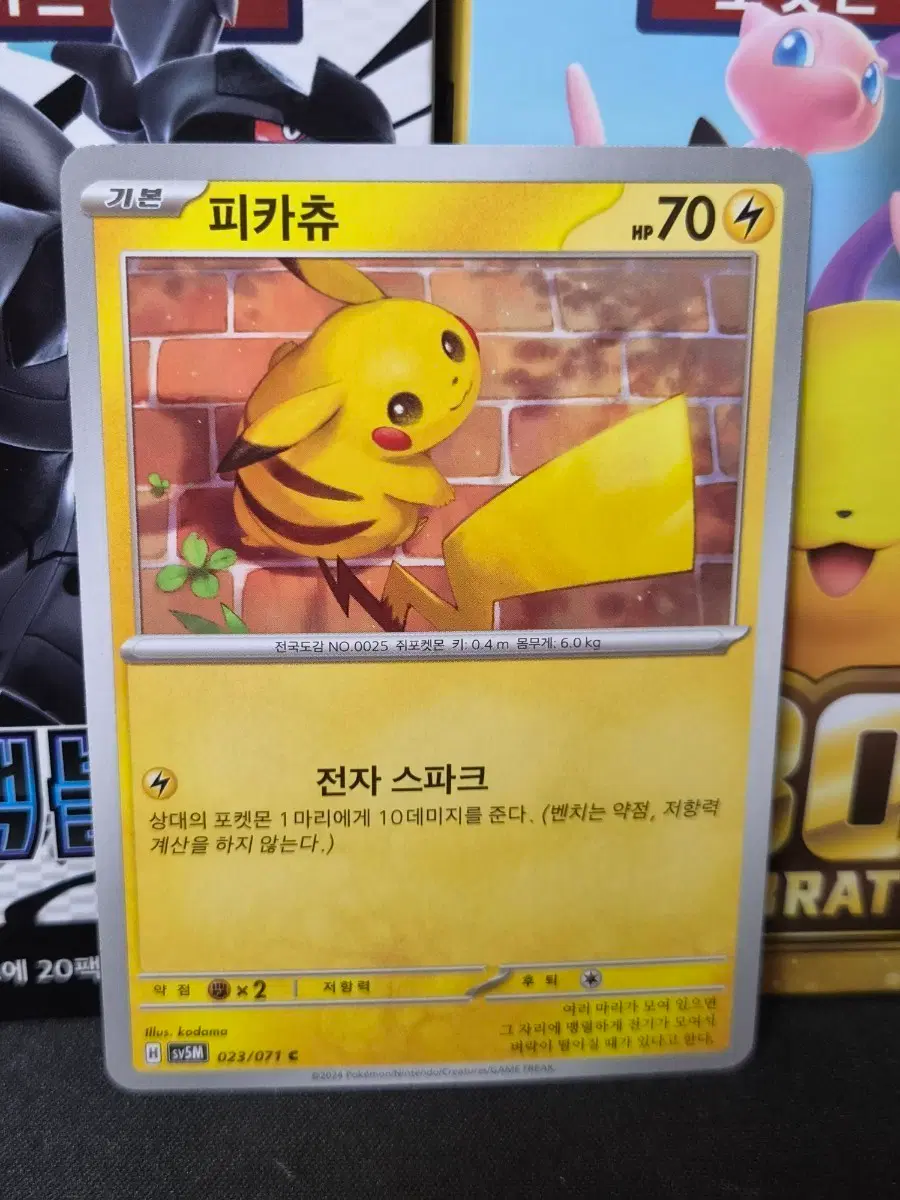포켓몬카드 벽돌카츄 피카츄 [A급]