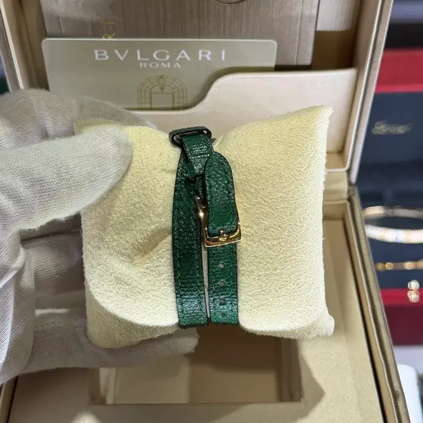 불가리 세르펜트워치 27mm 그린 스트랩 국내풀세트 사진 2