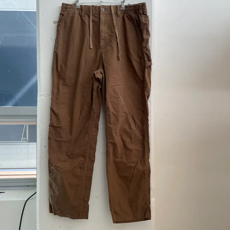 (L) 유니클로 브라운 워크 팬츠