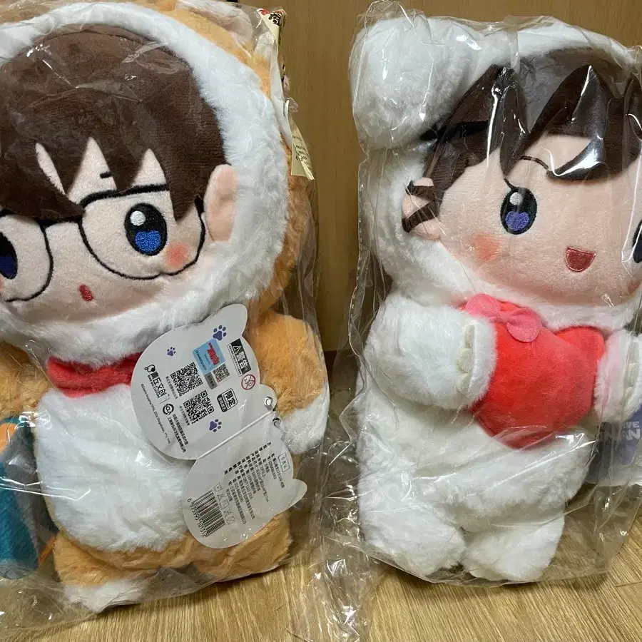 명탐정 코난 쿠지 A상 봉제인형 코난 미란 세트