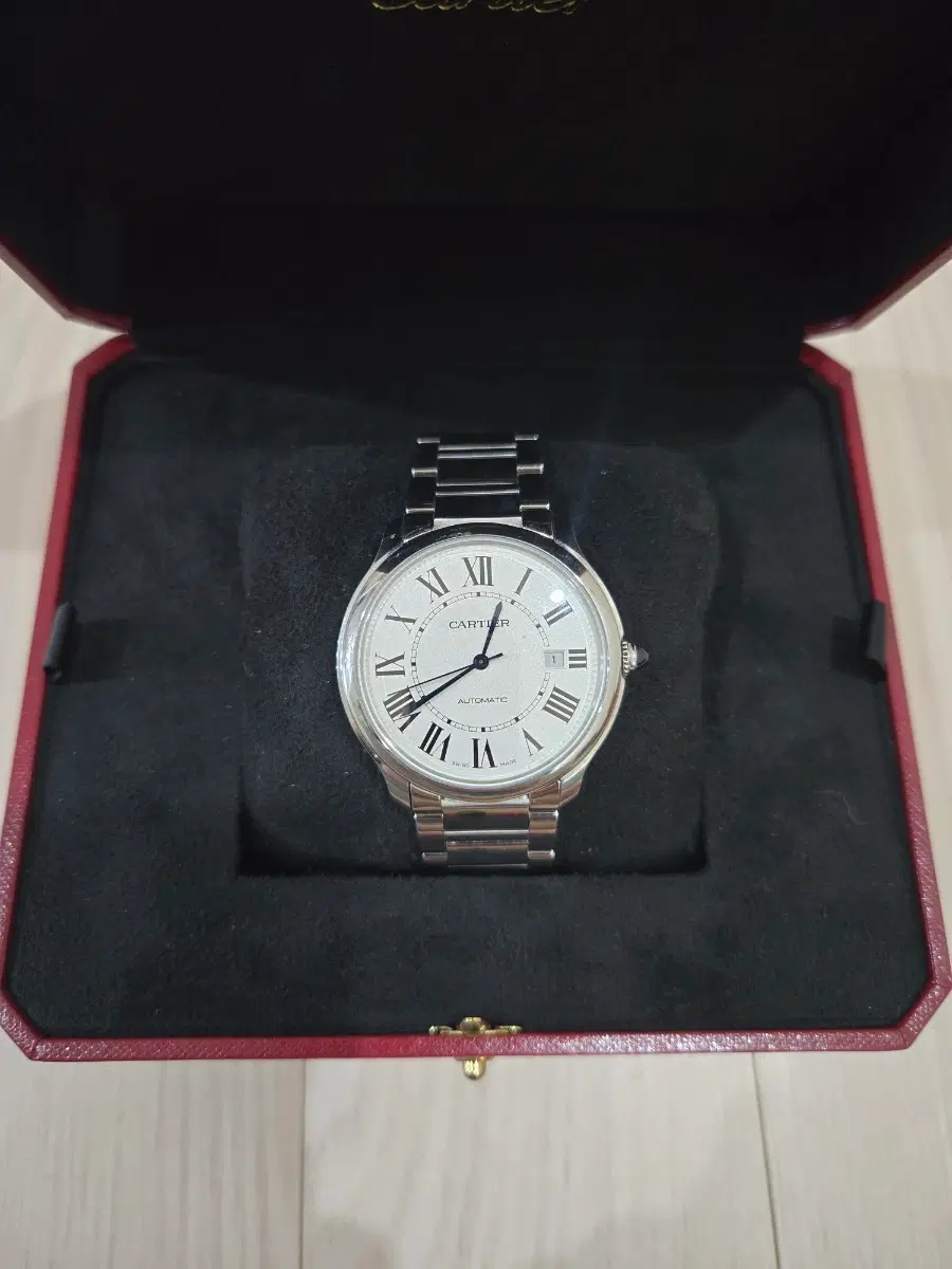 까르띠에 롱드 머스트 40mm 오토매틱 시계