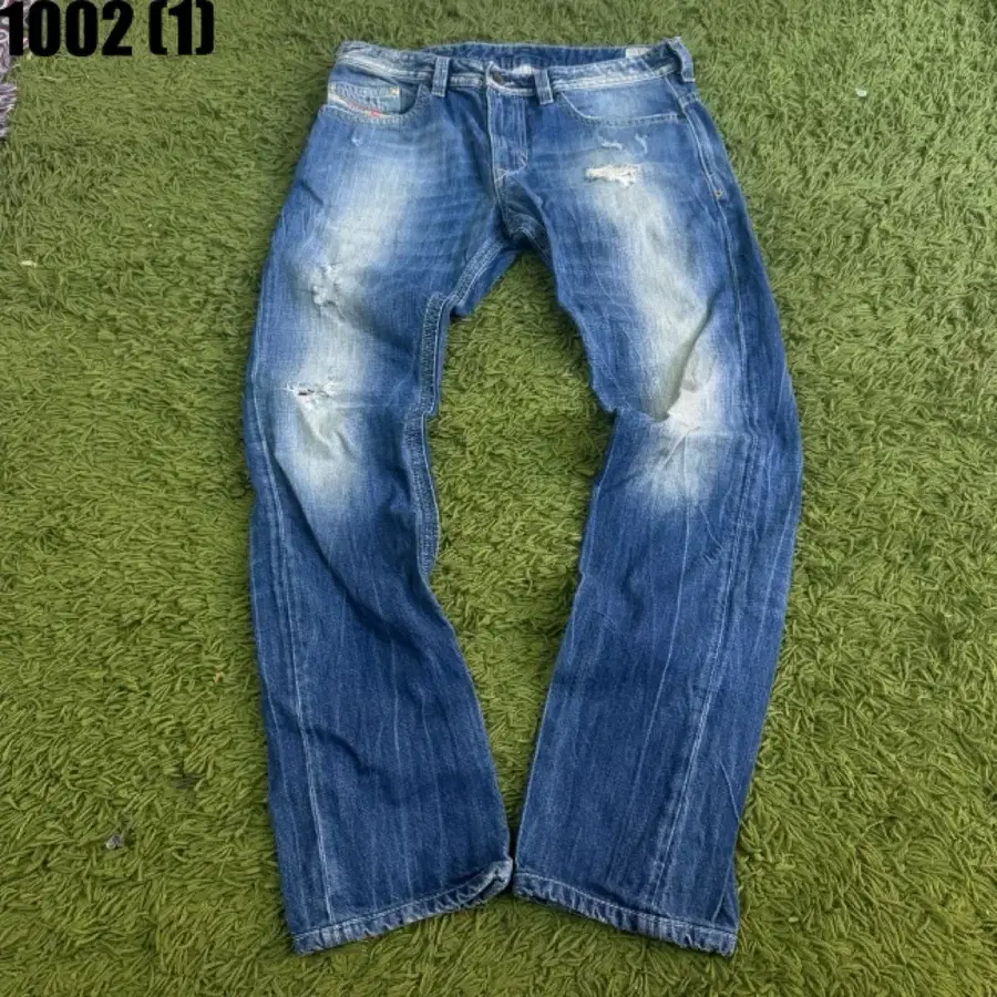 디젤 청바지 남성용 데미지 워싱 진 30