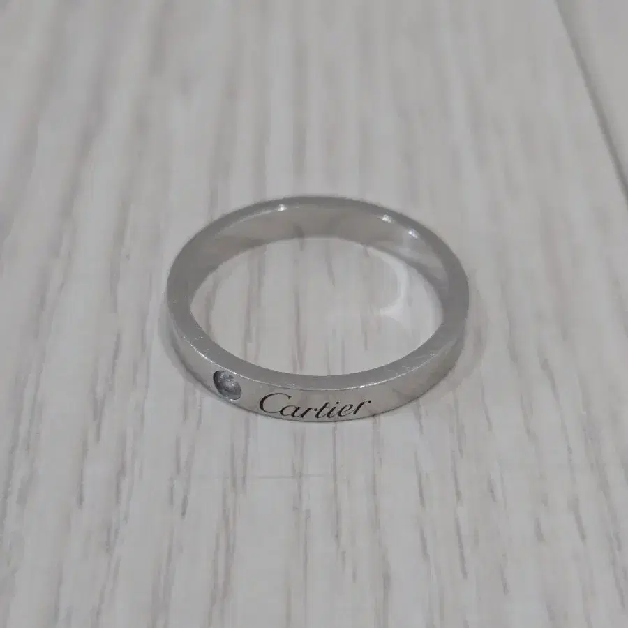 까르띠에 C드 링 반지 1p 다이아 3mm 60호