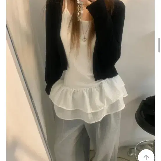 프릴 레이어드 원피스