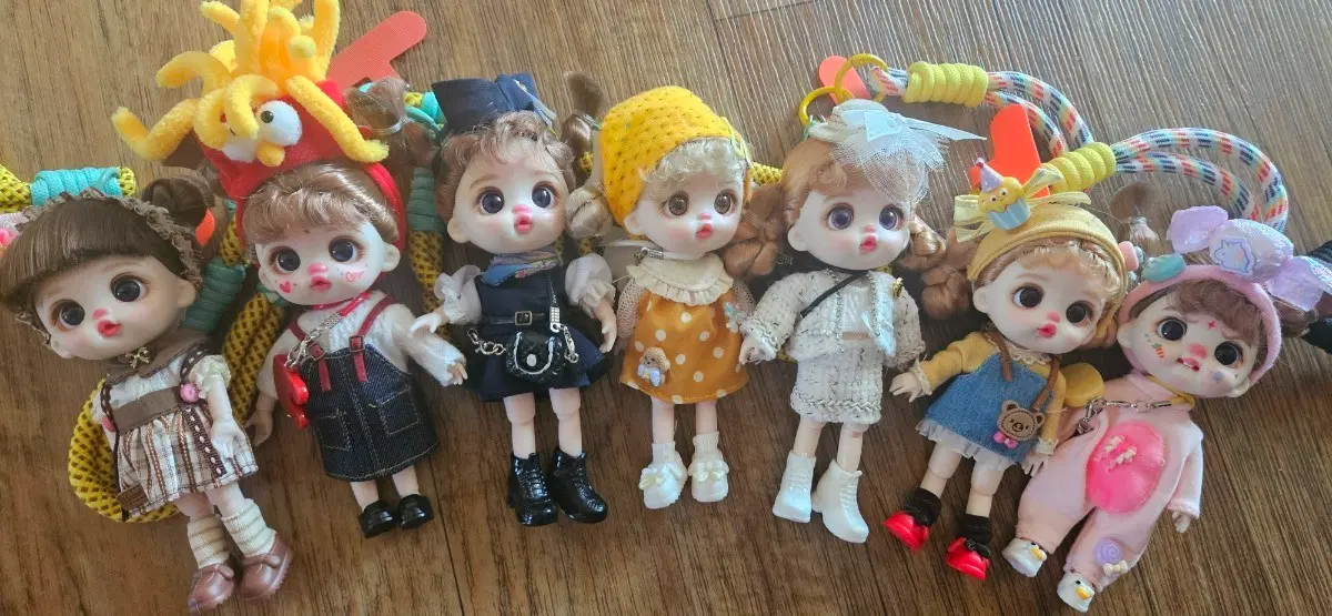 이쁜 구체관절인형 열쇠고리(고리 분리가능)