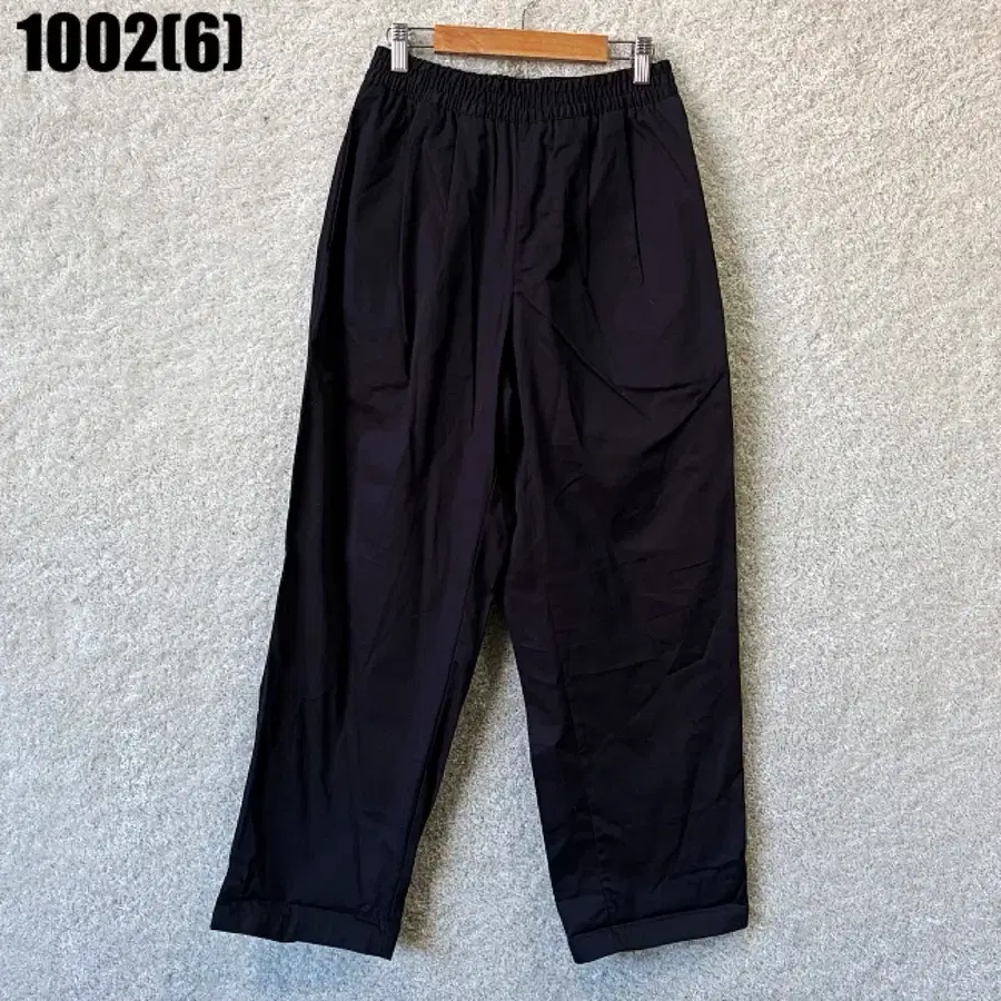 블랙 와이드 팬츠 1002