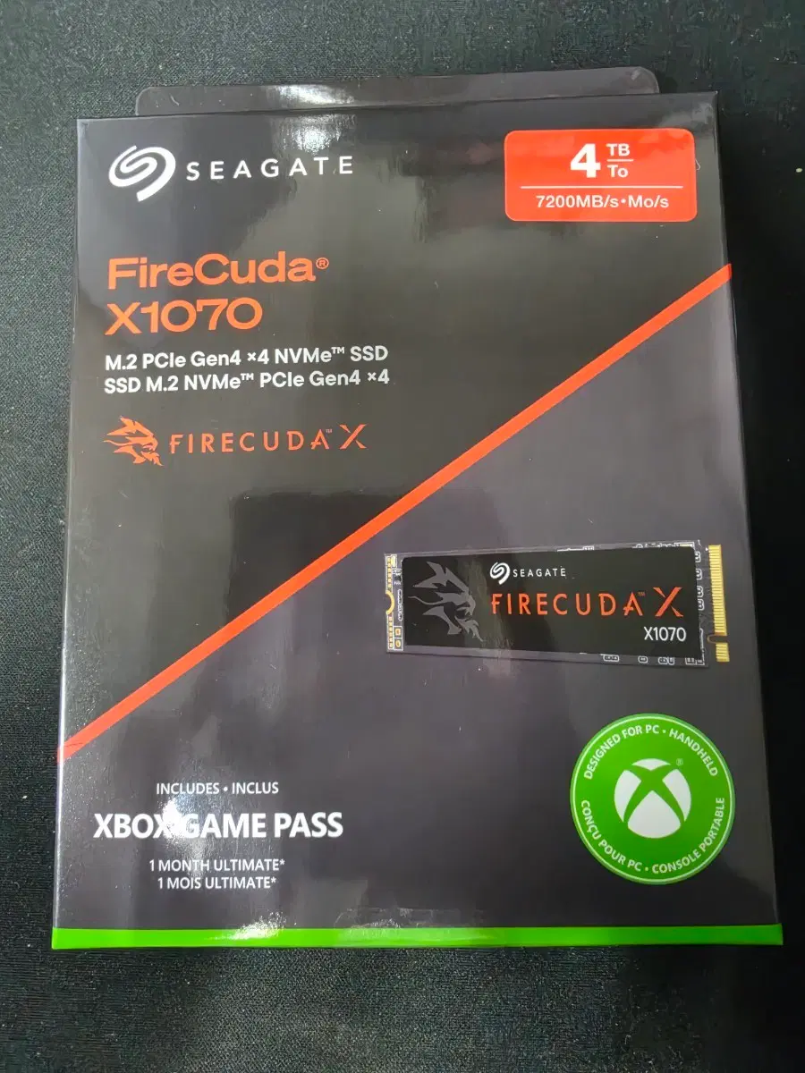 시게이트 파이어쿠다 X1070 4TB SSD