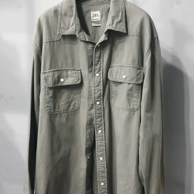 zara 자라 남성용 웨스턴셔츠 똑딱이셔츠 xL(105~110)