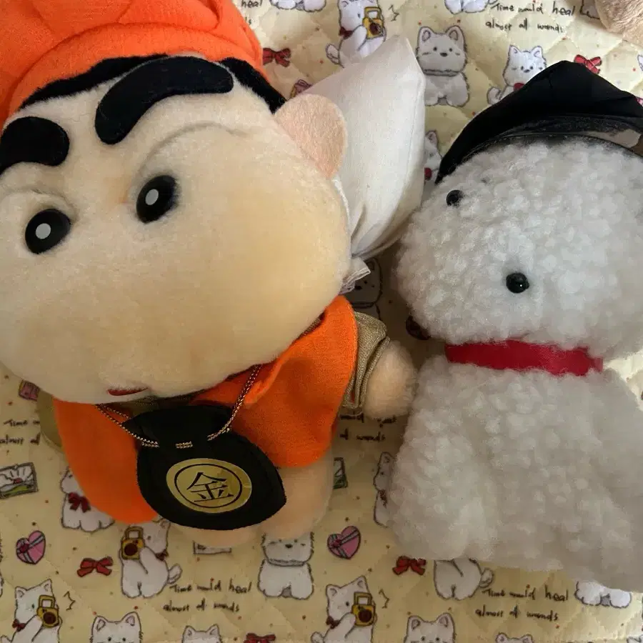 고전 짱구 인형 + 고전 흰둥이 인형