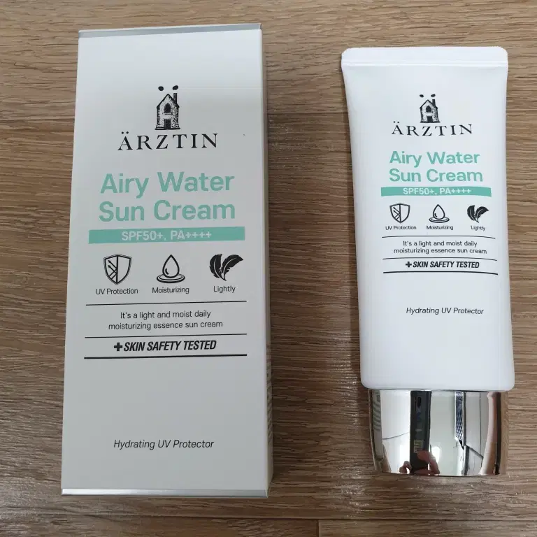 에르쯔틴 에어리 워터 선크림 60ml 미개봉 새제품 SPF50+, PA++++ 산뜻한 베이스 썬크림 자외선 차단제