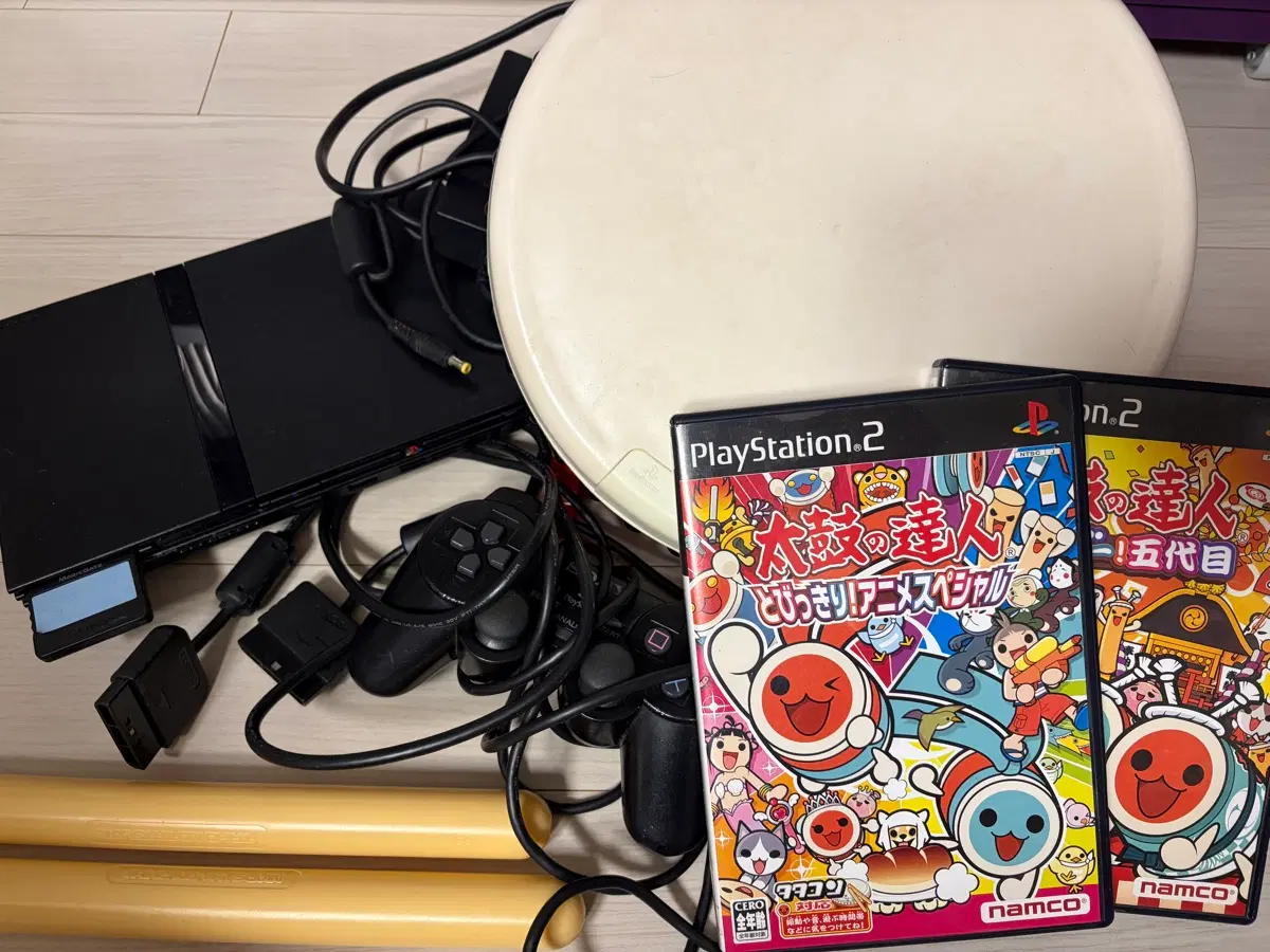 ps2 플레이스테이션2 플스2 타타콘 세트(태고의 달인)