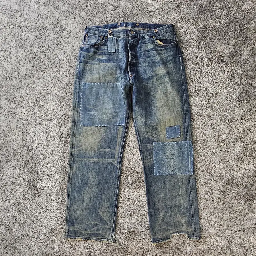 Levis Vintage Clothing LVC 2 1891-1901 Spur Bites 501 Levi Denim Jean