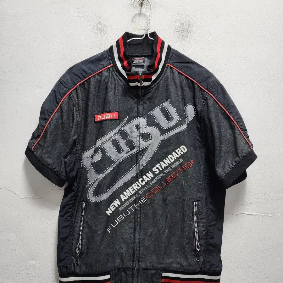 푸부 fubu 반팔 집업 힙합 y2k