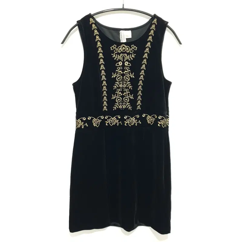 H&M 벨벳 자수 원피스 EUR 32_M1313