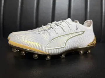PUMA 축구 스파이크 화이트 골드 25.5cm