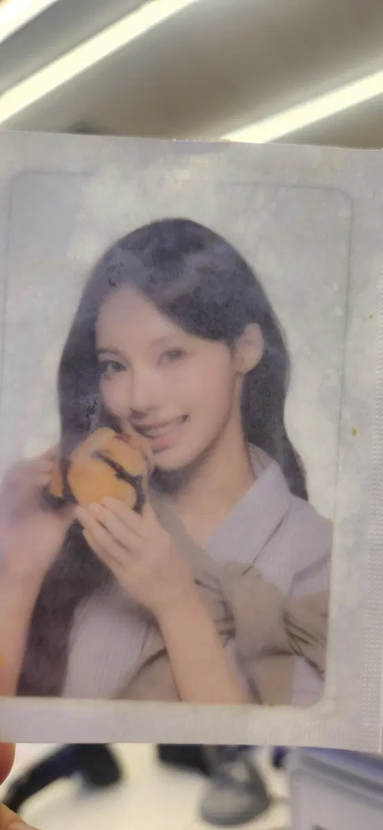 씨유 리센느빵 원이 포카 CU포토카드 리센느 투명포카