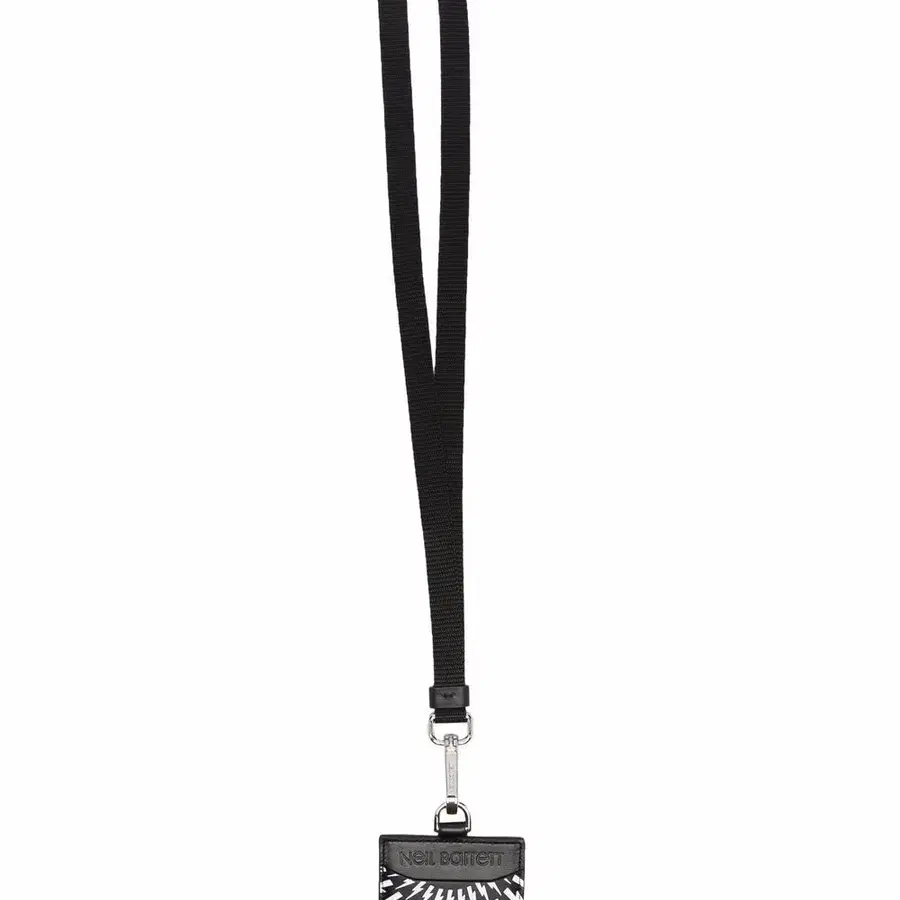 Neil Barrett lightning bolt lanyard