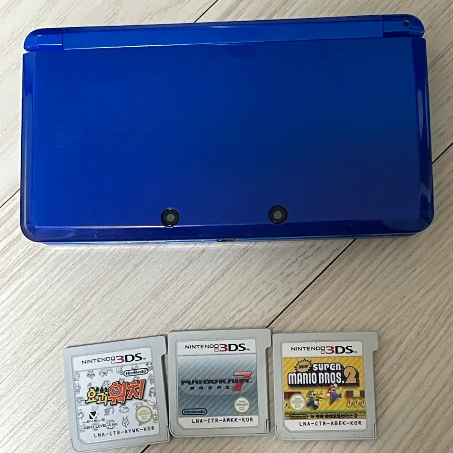 닌텐도 3DS 블루 본체 +칩 3개