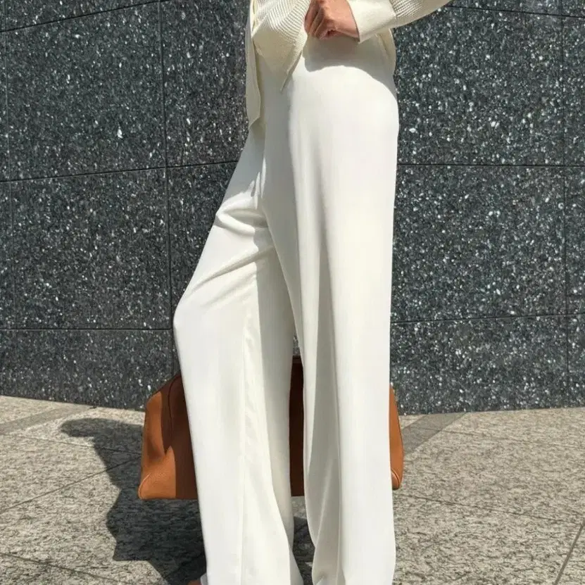 오르 썸머 루 팬츠 m 아이보리 블랙