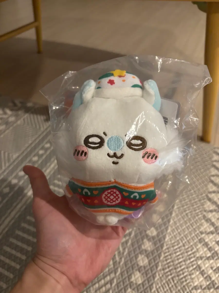 미개봉) 치이카와 먼작귀 크리스마스 쿠지 D상 모몽가 인형 누이