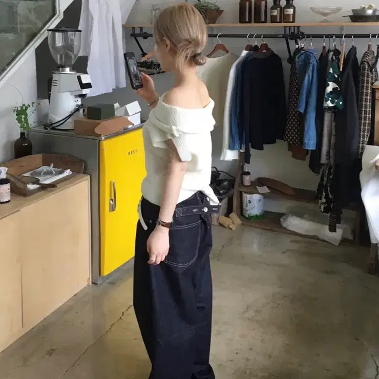 아워캐비넷 셀비지 데님 팬츠