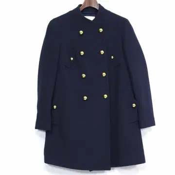 3.1 Phillip Lim 실크 라이닝 골드 버튼 나폴레옹 코트 NAY