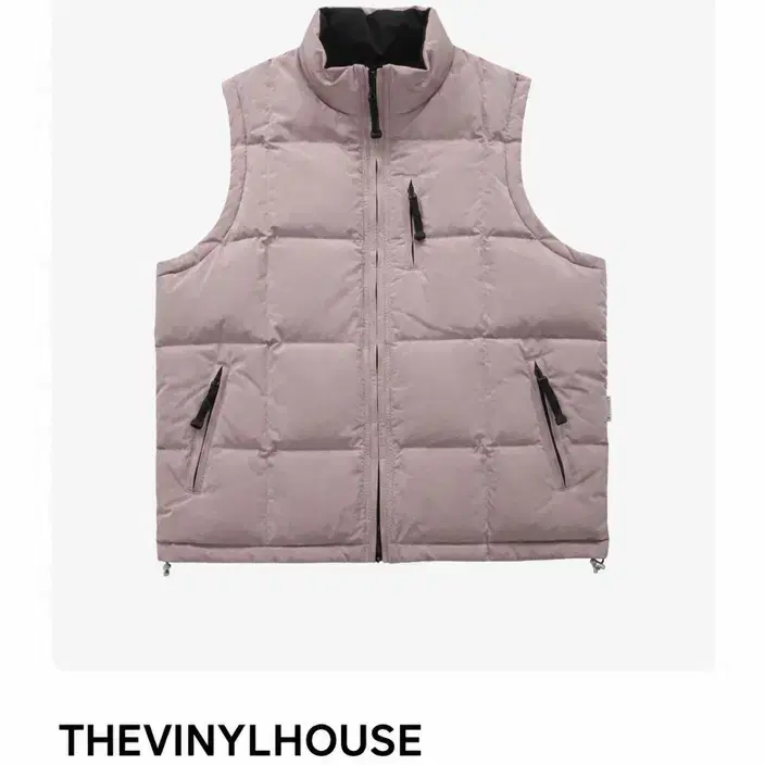 더바이닐하우스 THEVINYLHOUSE 투웨이 리버시블 패딩 조끼 핑크