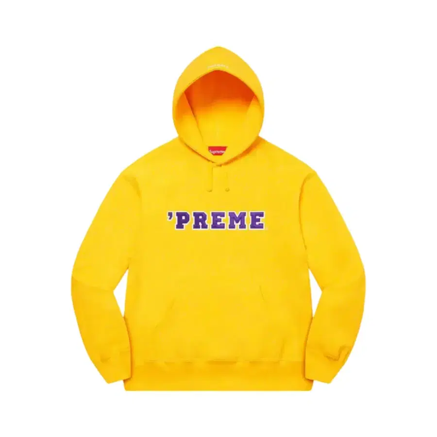 [새상품] 슈프림 (Supreme) 프림 후드 스웨트셔츠 옐로우 2XL