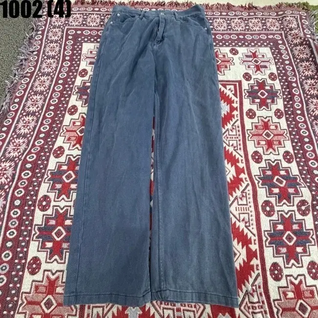 파르티멘토 와이드 레그 데님 팬츠 남색 M 1002