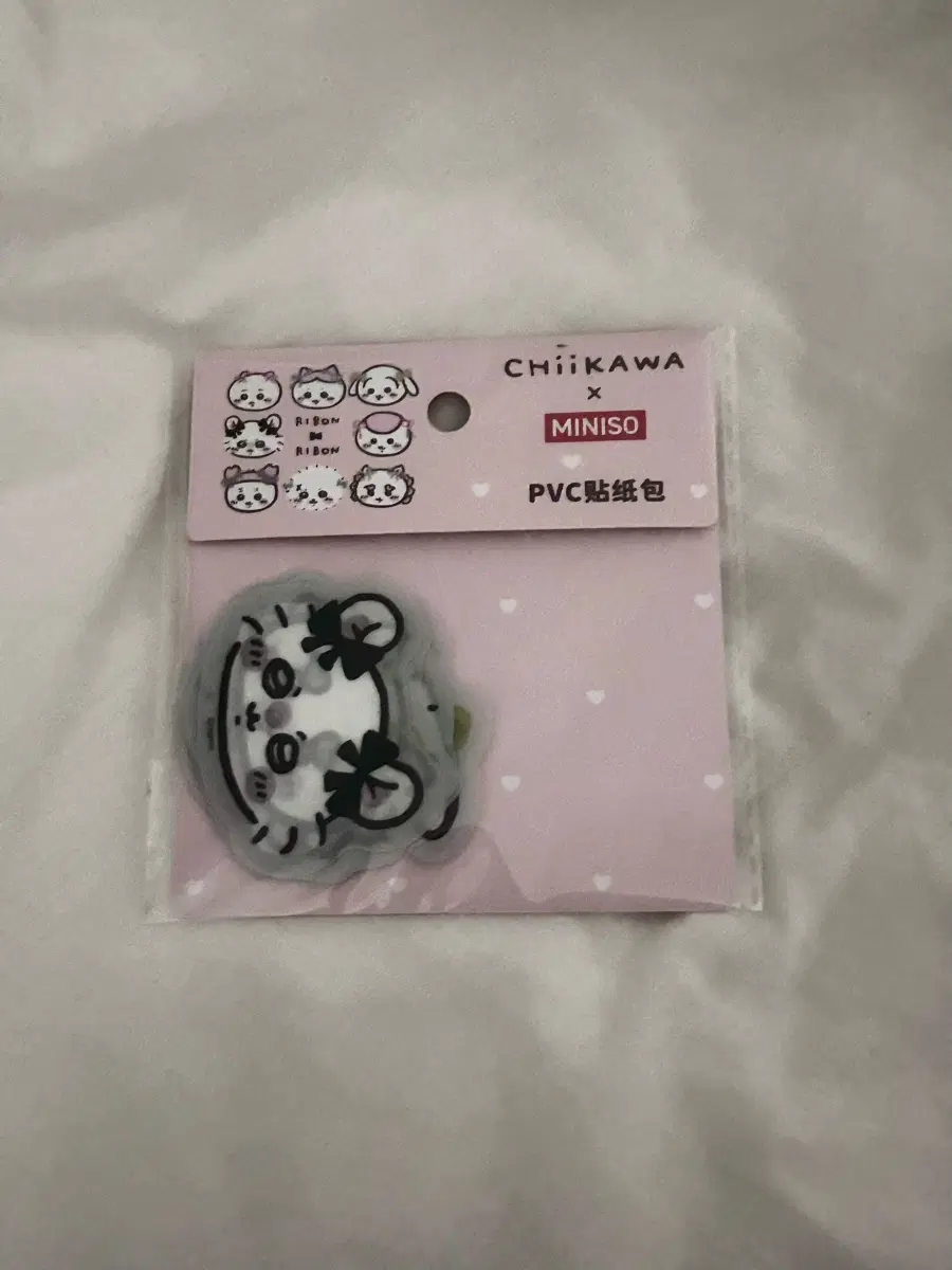 미니소 치이카와 콜라보 PVC 스티커 먼작귀 랏코 시사 모몽가 우사기 카니 쿠리만쥬 하치와레