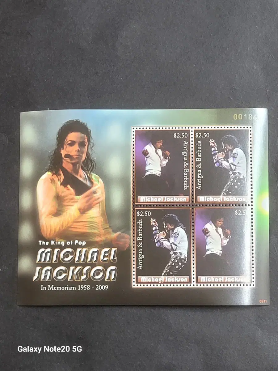 2009년 미국 팝의 전설 마이클잭슨 추모기념 우표 In Memoriam  Michael Jackson