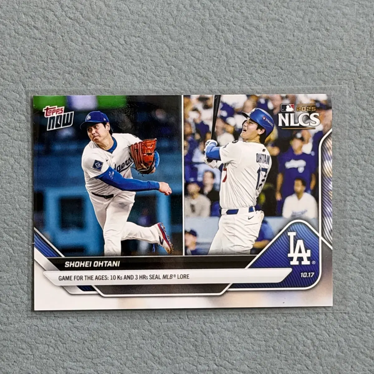 MLB)2025 탑스나우 LA다저스 오타니 (1경기 10K/3홈런)