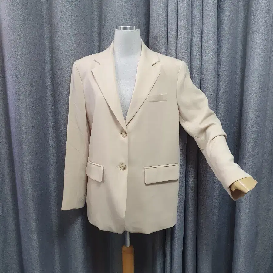크림 패드 고급 자켓