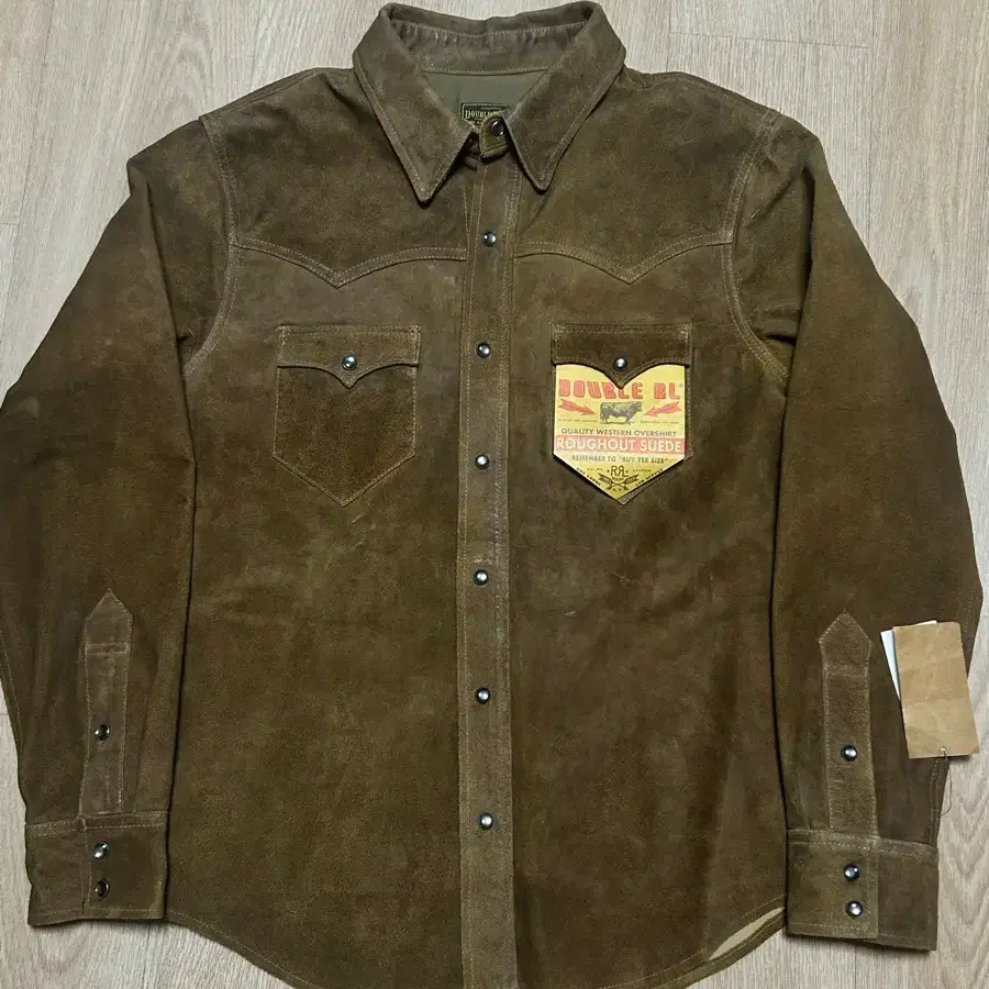 RRL 러프아웃 스웨이드 웨스턴 셔츠 M 새상품