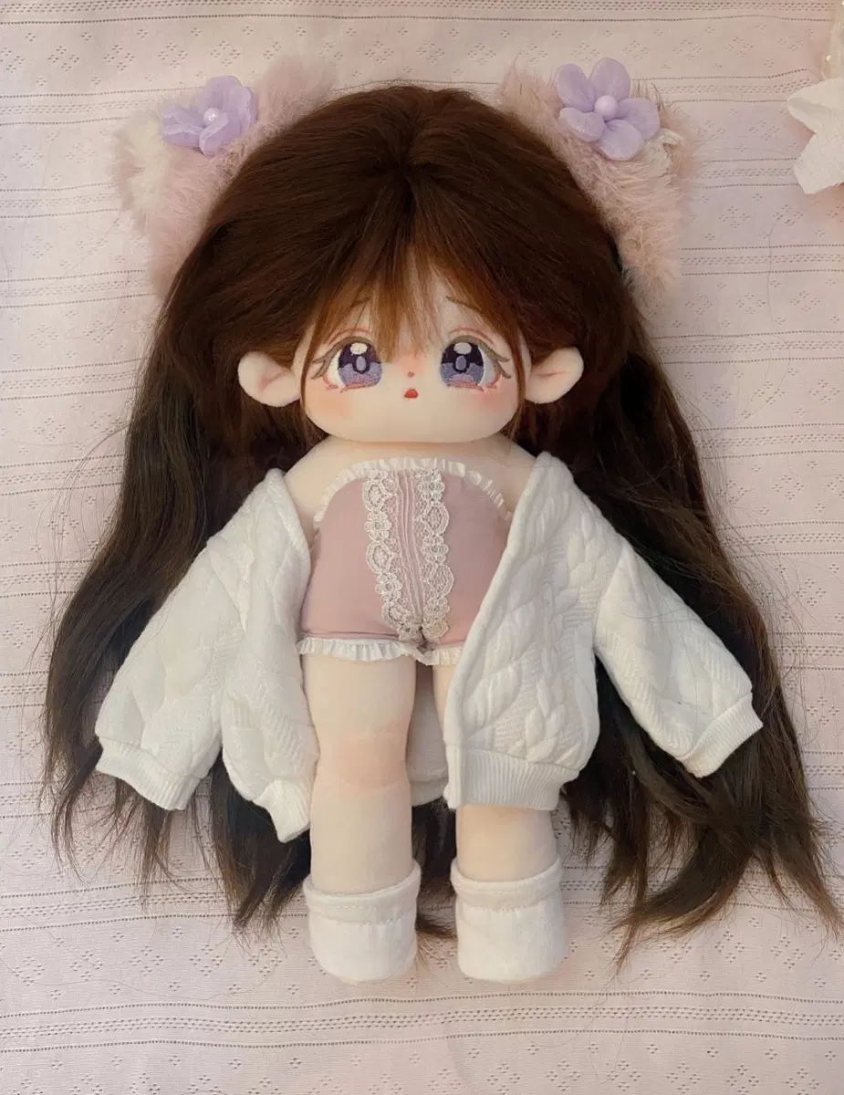 롱바데 솜인형 가디건 20cm