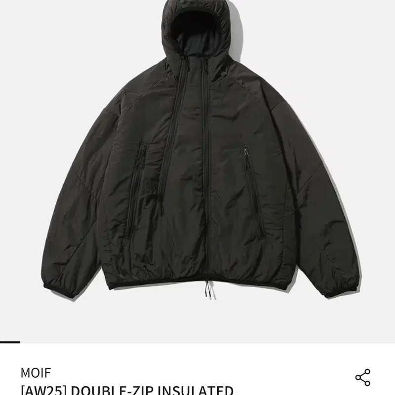 모이프 더블집 인슐레이티드 올리브 브라운 3사이즈 새상품