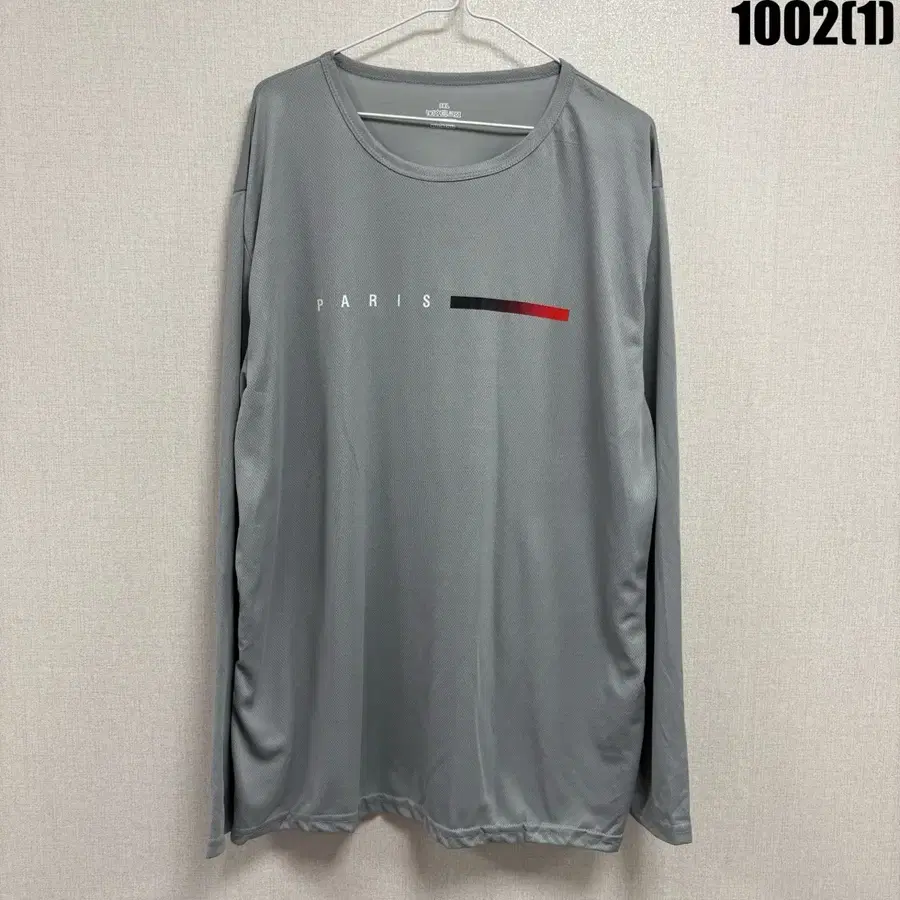 파리 기능성 긴팔 티셔츠 그레이 3XL