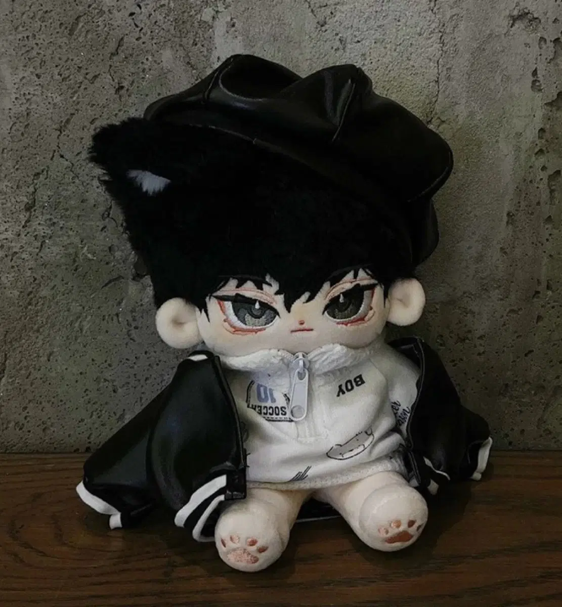 레더 베레모 자켓 20cm