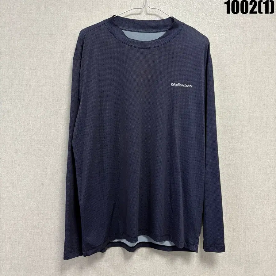 발렌티노크리스티 긴팔 티셔츠 네이비 100