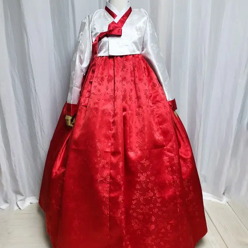 한복 양단 삼회장저고리 광폭8폭 치마셋트/새상품