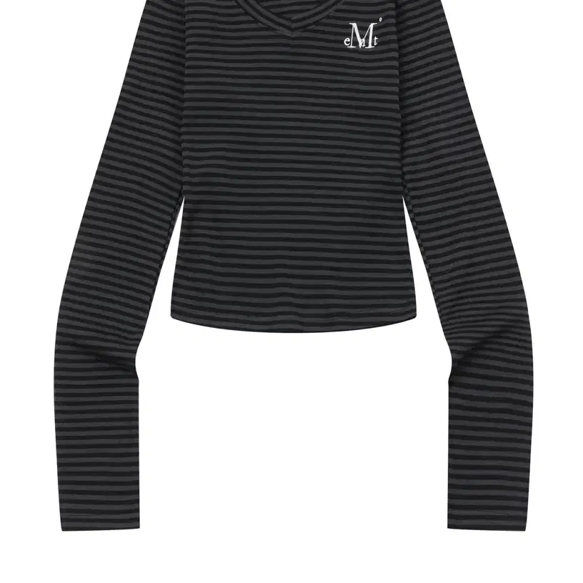 Mucent 무센트 EMMA V-NECK STRIPE LONG SLEEVE T (3Color) 엠마 브이넥 스트라이프 롱 슬리브 티