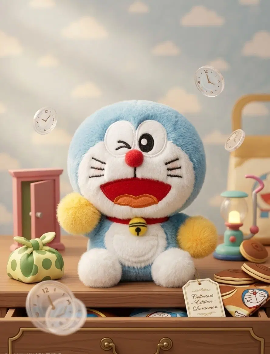 파스텔 도라에몽 인형