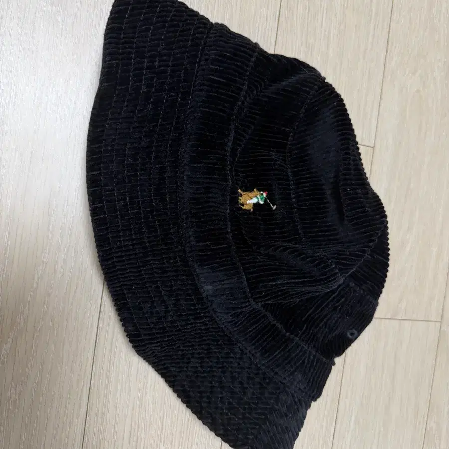 폴로 랄프로렌 코듀로이 벙거지 모자 블랙