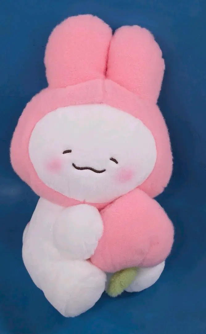 [미사용] 귀여운 복숭아 색상 토끼 인형