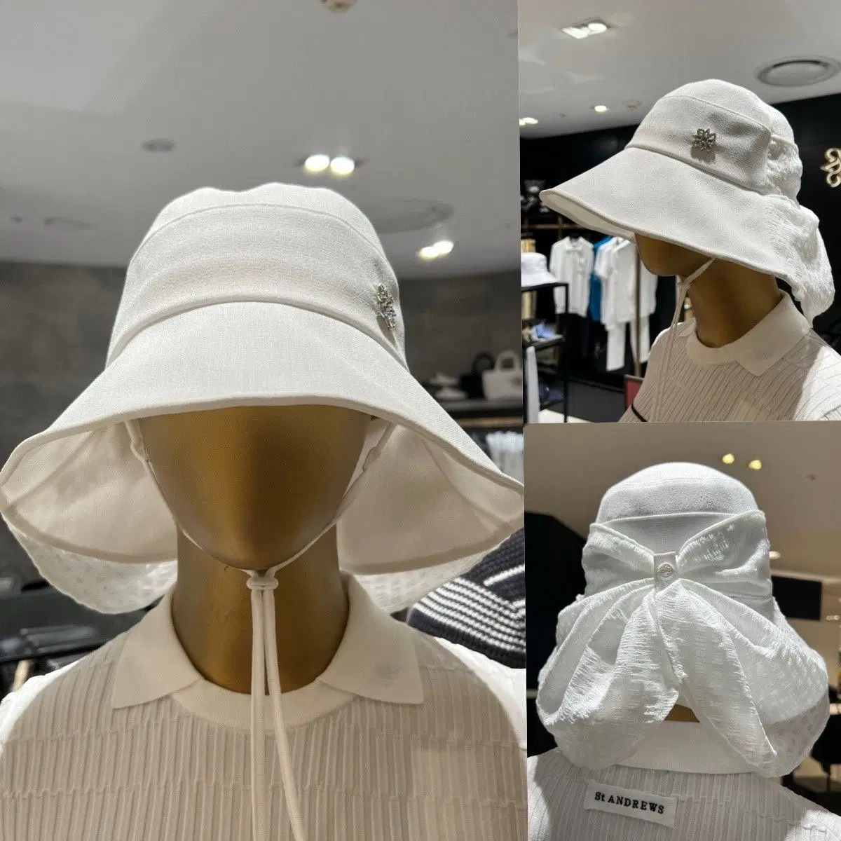 여성골프 벙거자모자