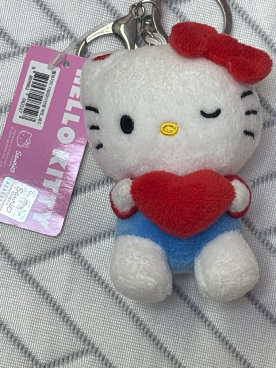 하트 키티 인형 키링