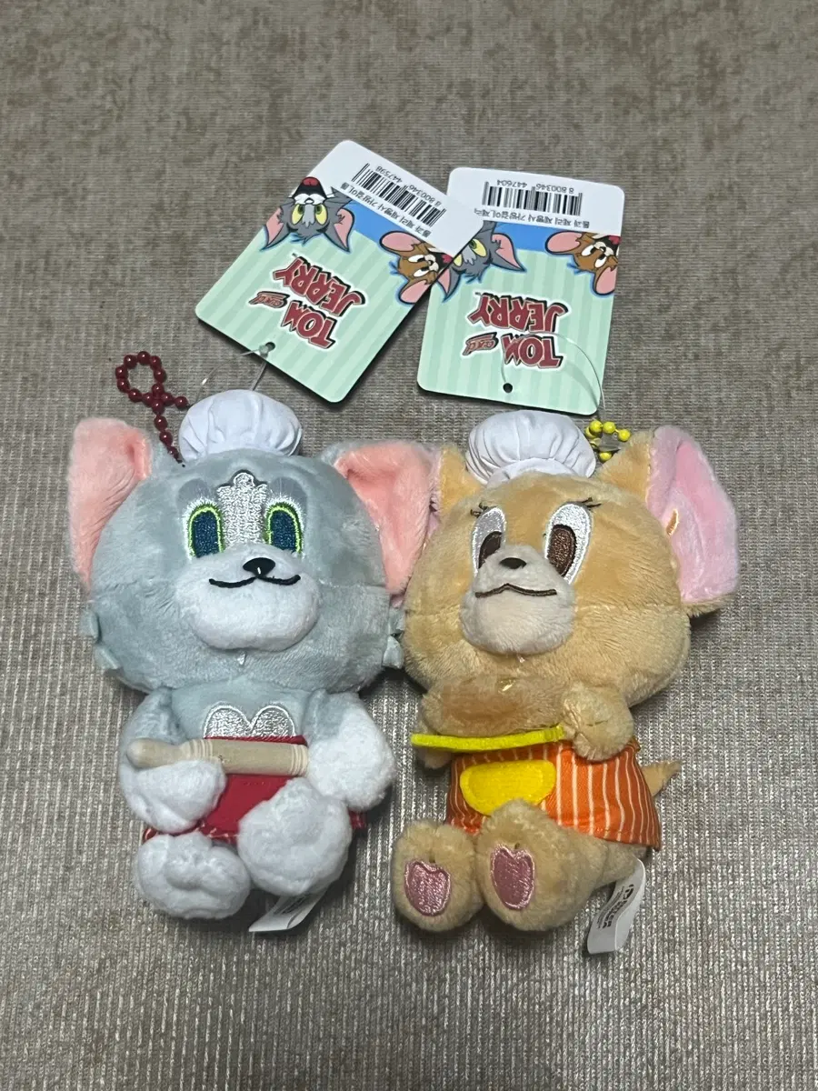 (일괄) 톰과 제리 제빵사 인형 키링