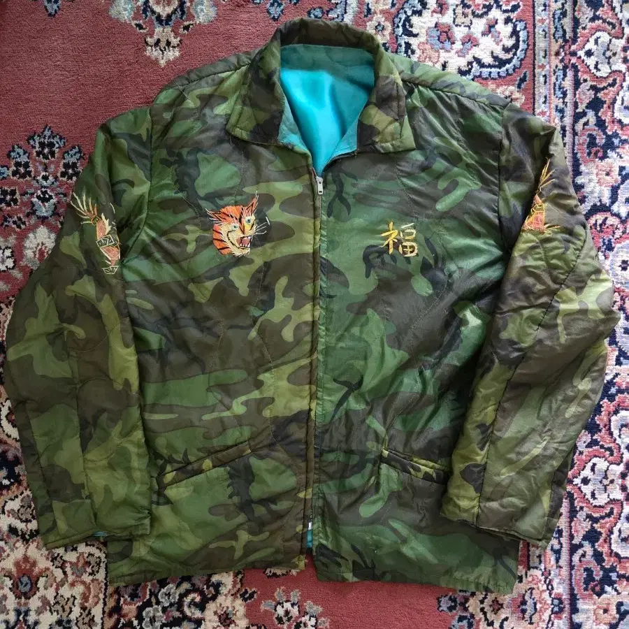 70s Vietnam War Souvenir Camo Jacket#vietnamsouvenir#vintagemilitary