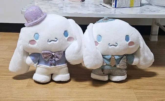 시나모롤 인형 보라/하늘색 정장 세트